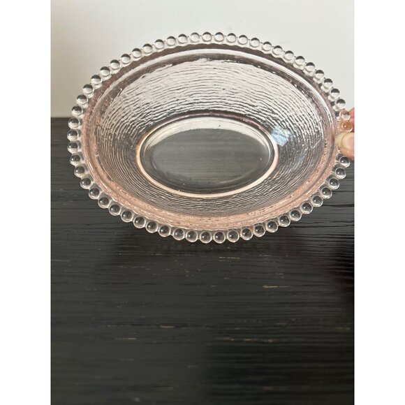 Rare VTG Indiana Glass Pale Pink Peach Glass Hen on Nest Candy Dish Granny-Core - Picture 4 of 14